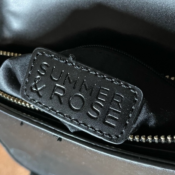 Summer & Rose Sadie Bag Purse with‎ Black Fringe and Gold Hardware Everyday Bag - Picture 7 of 7